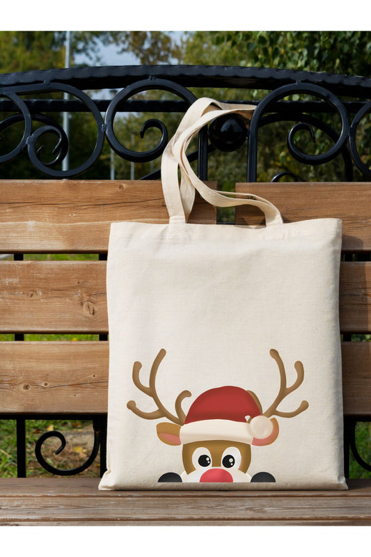 Tote Bag krem kanvas çanta %100 pamuk 35x40 cm tote bag
