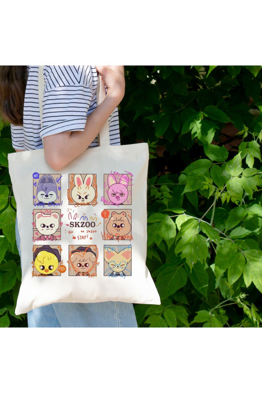 Tote Bag krem kanvas çanta %100 pamuk 35x40 cm tote bag