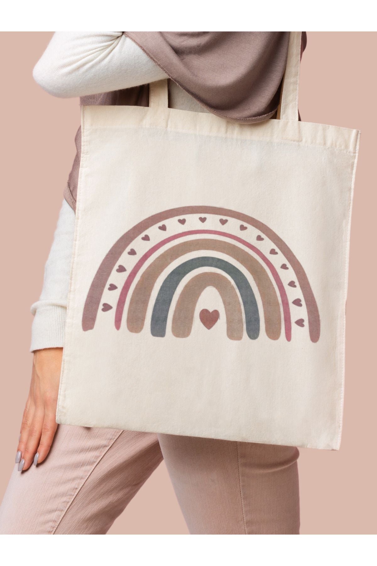 Bohem Rainbow Gökkuşağı Tote Bag Bez Çanta