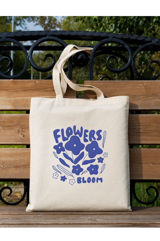 Tote Bag krem kanvas çanta %100 pamuk 35x40 cm tote bag