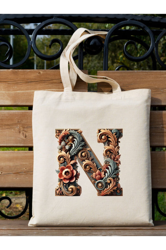 Tote Bag krem kanvas çanta %100 pamuk 35x40 cm tote bag