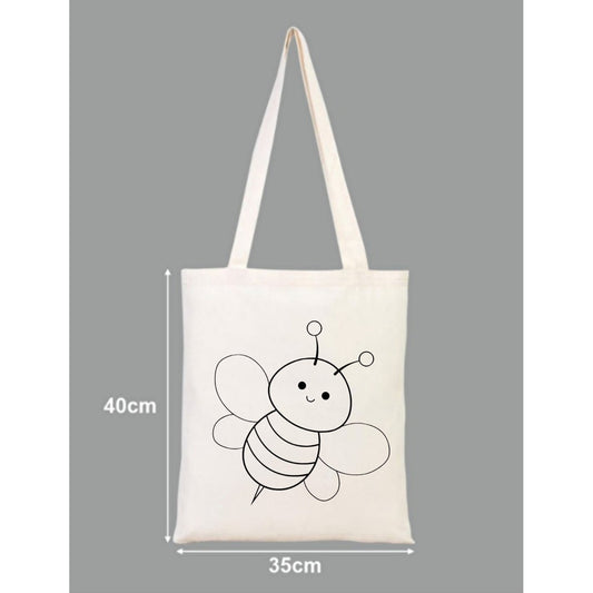 Tote Bag krem kanvas çanta %100 pamuk 35x40 cm tote bag