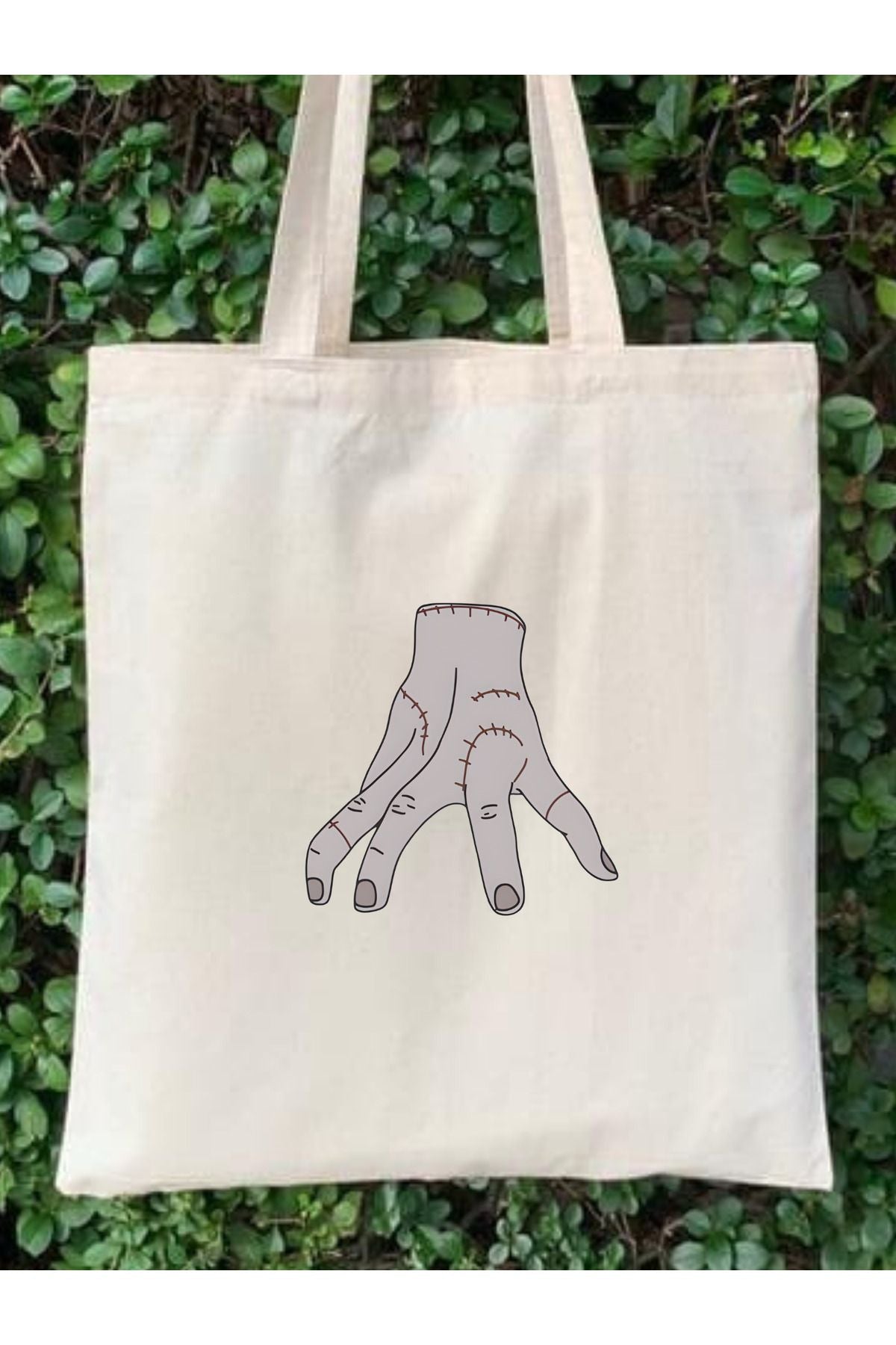 Wednesday Addams Family Thing Tote Bag Bez Çanta