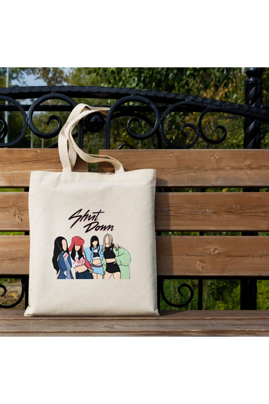 Tote Bag krem kanvas çanta %100 pamuk 35x40 cm tote bag