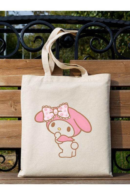 Tote Bag krem kanvas çanta %100 pamuk 35x40 cm tote bag