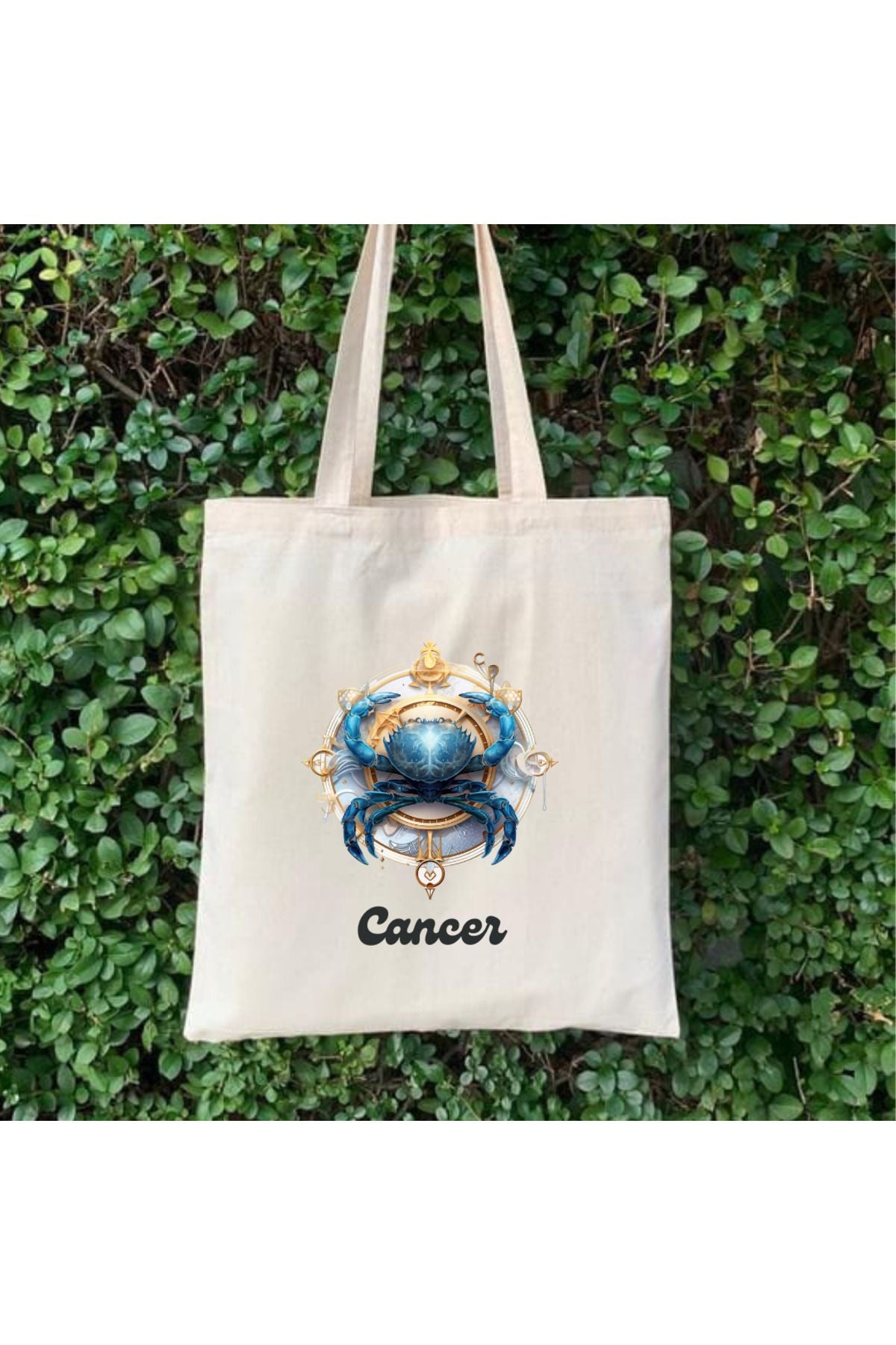 Yengeç Burcu Hediye Çanta - Cancer Zodiac Sign Tote Bag Bez Çanta