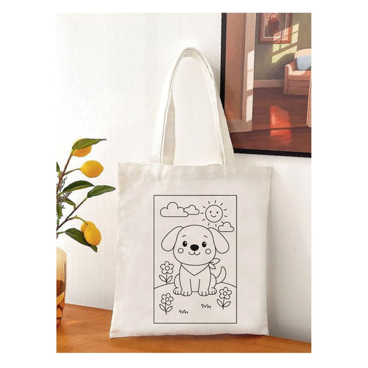 Tote Bag krem kanvas çanta %100 pamuk 35x40 cm tote bag