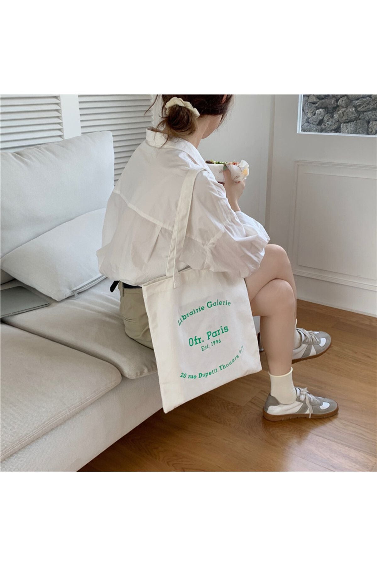 Librairie Galarie Tasarım Kitap Çantası, Tote Bag, Bez Çanta, Alışveriş Çantası