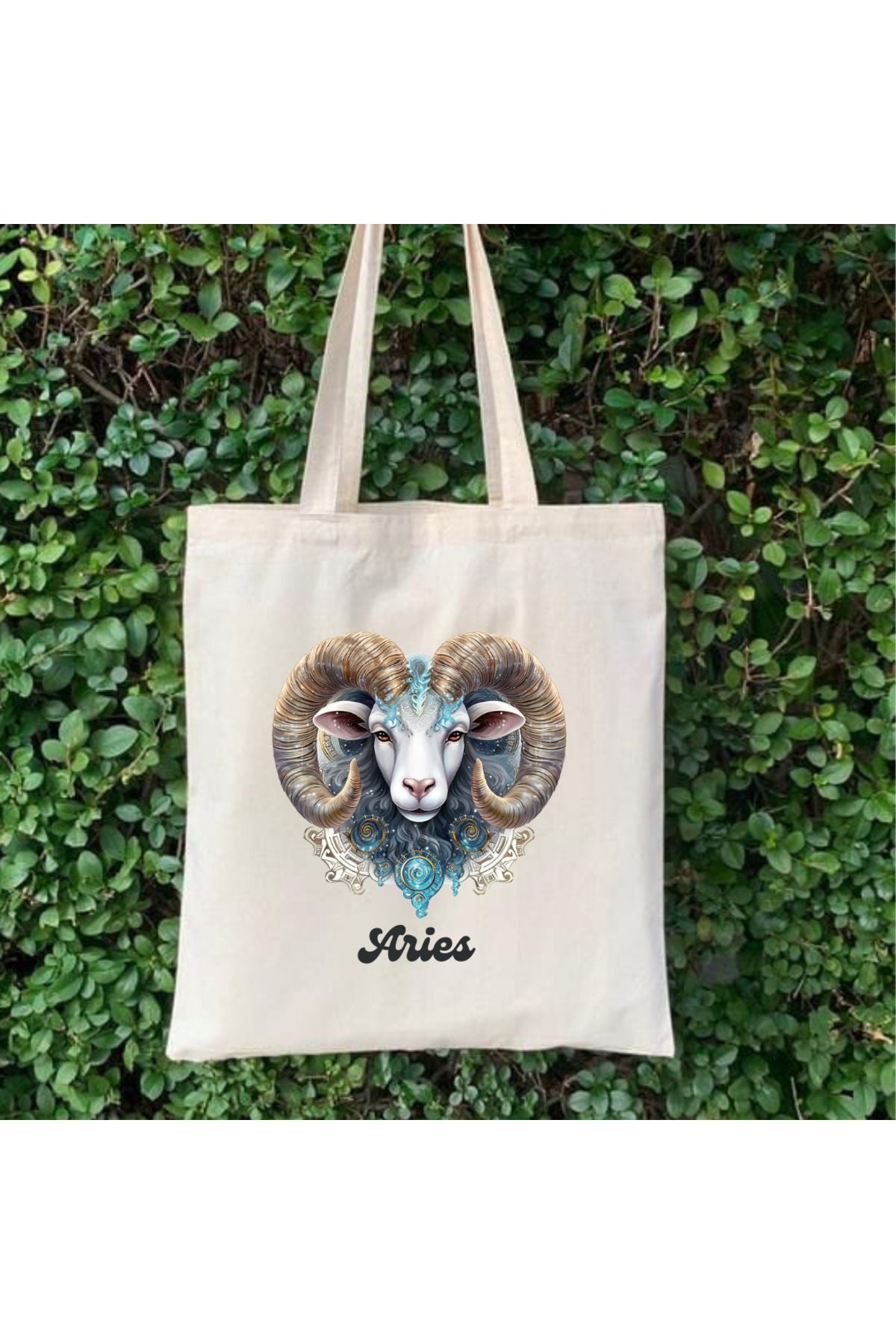 Koç Burcu Hediye Çanta - Aries Zodiac Sign Tote Bag Bez Çanta
