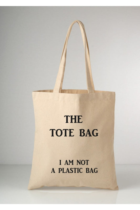 Tote Bag krem kanvas çanta %100 pamuk 35x40 cm tote bag