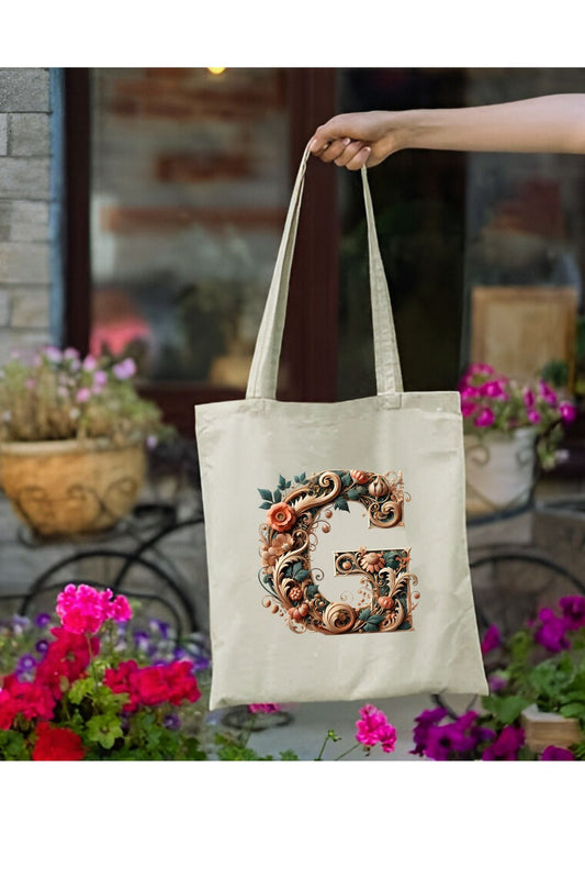 Tote Bag krem kanvas çanta %100 pamuk 35x40 cm tote bag
