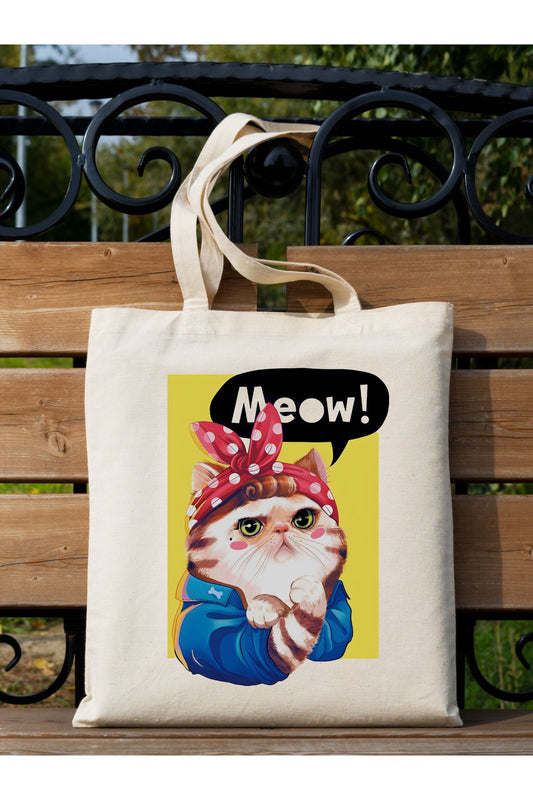 Tote Bag krem kanvas çanta %100 pamuk 35x40 cm tote bag