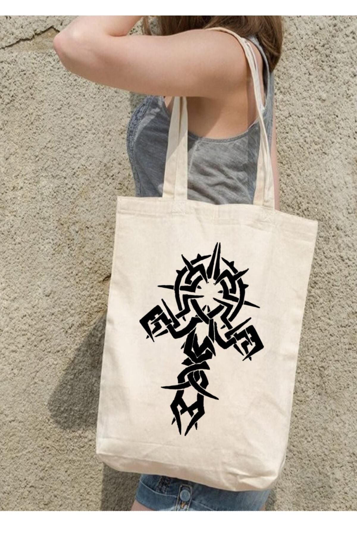 Ankh Tasarım Tote Bag Bez Çanta