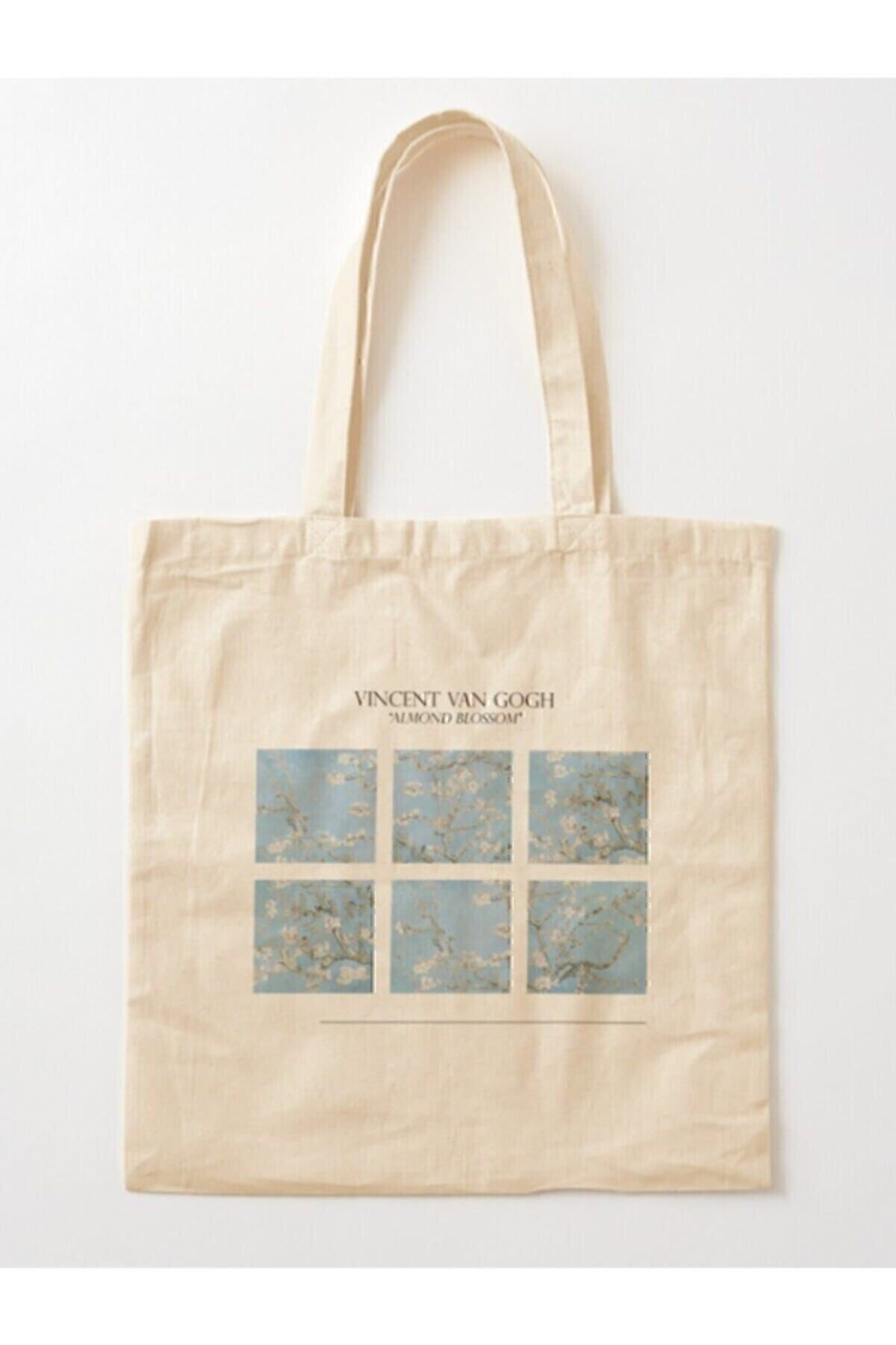 Almond Blossom Ham Bez Çanta tasarımlı ham bez çanta minimalist pinterest modeli