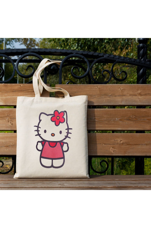 Tote Bag krem kanvas çanta %100 pamuk 35x40 cm tote bag