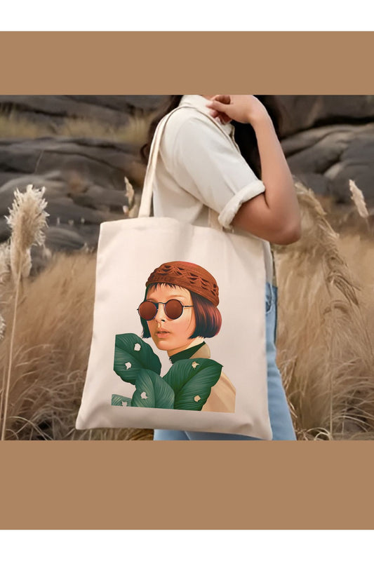 Tote Bag krem kanvas çanta %100 pamuk 35x40 cm tote bag