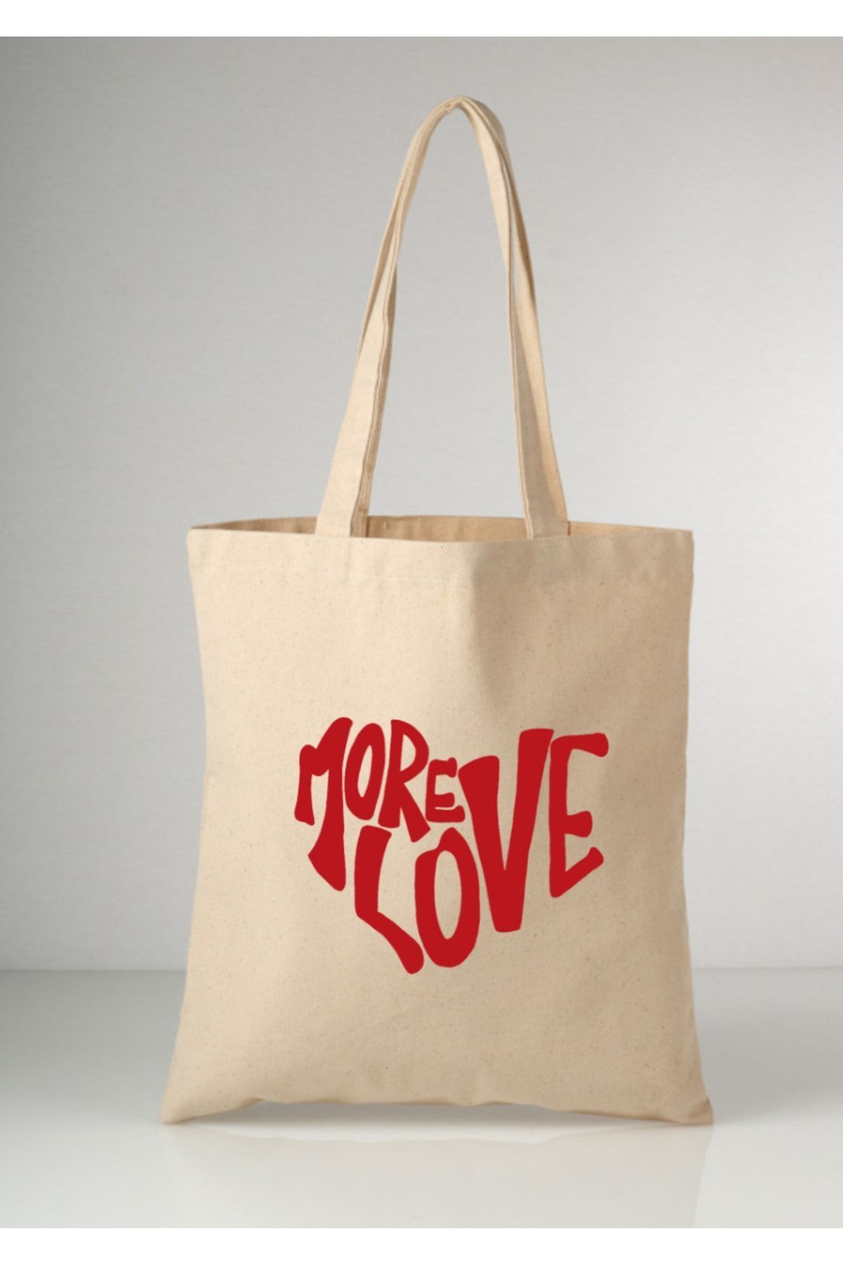 More Love Tote Bag Bez Çanta