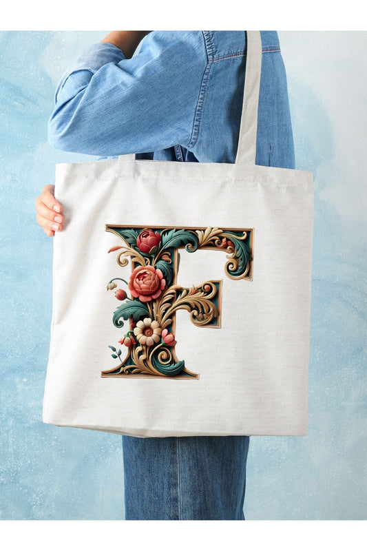 Tote Bag krem kanvas çanta %100 pamuk 35x40 cm tote bag