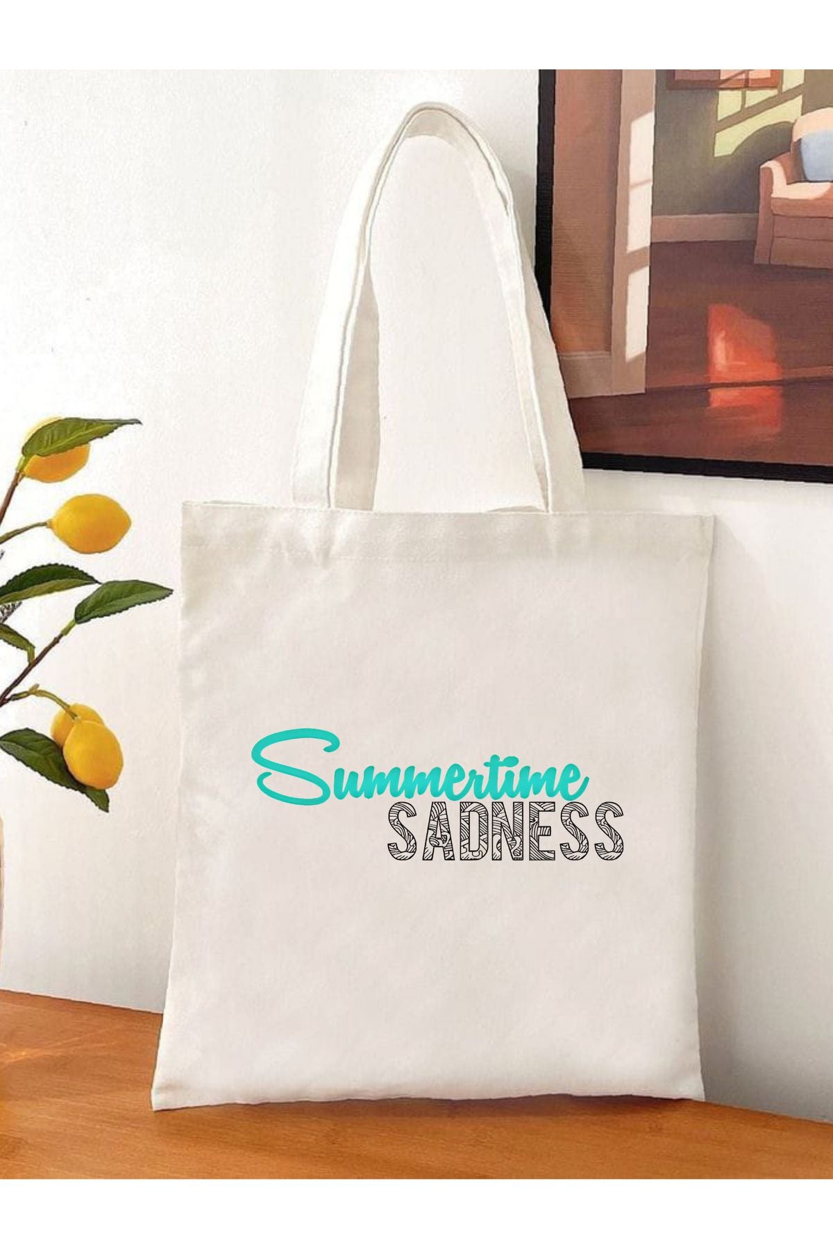 Lana Del Rey Summertime Sadness Tasarımlı Tote Bag Bez Çanta