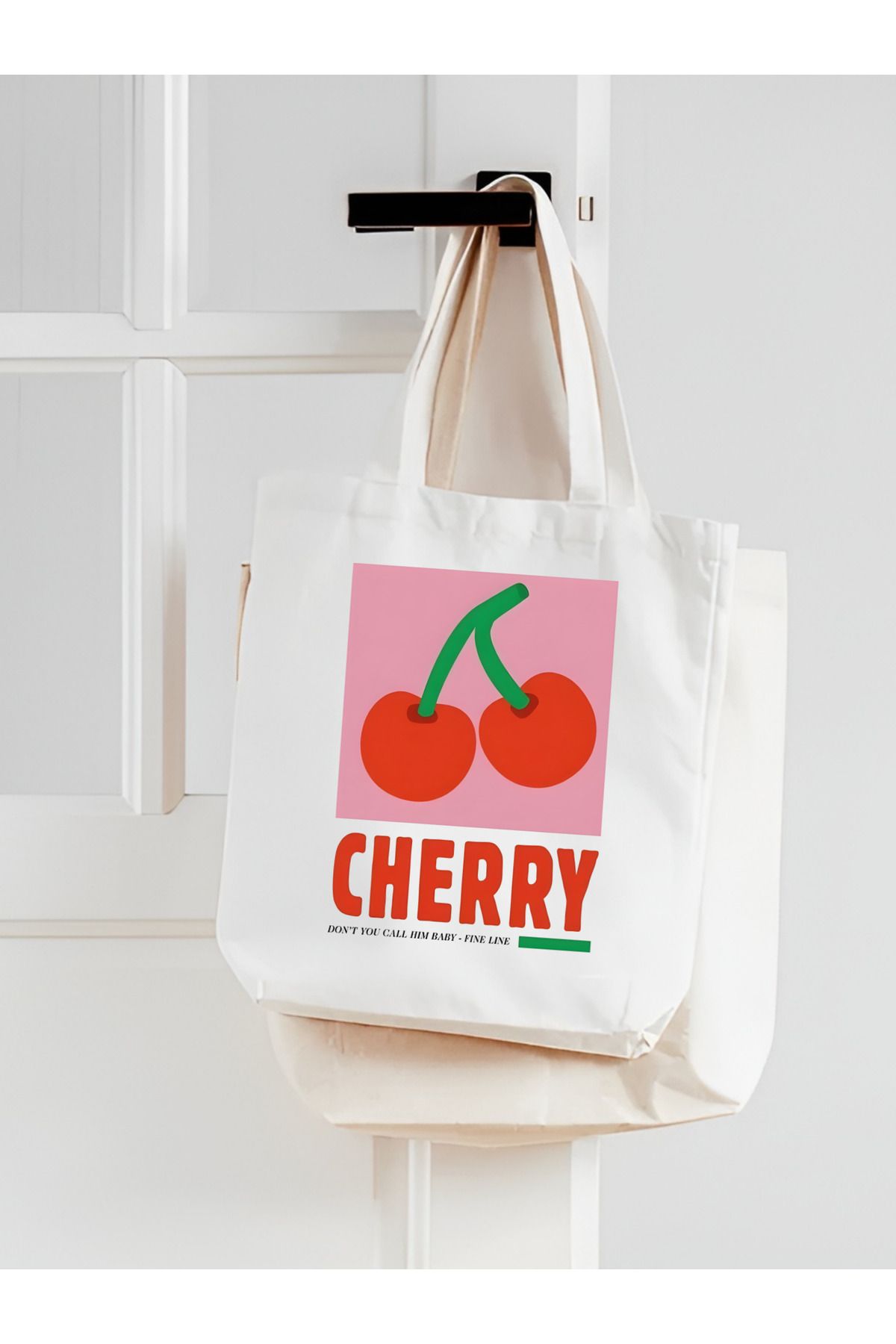 Cherry, Don't You Call Him Baby Kalın iç göstermez Tote Bag Bez Çanta