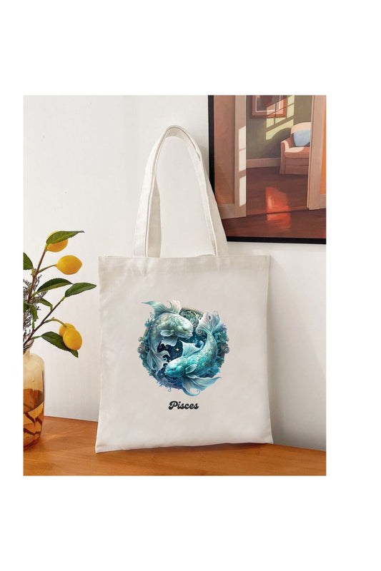 Tote Bag krem kanvas çanta %100 pamuk 35x40 cm tote bag