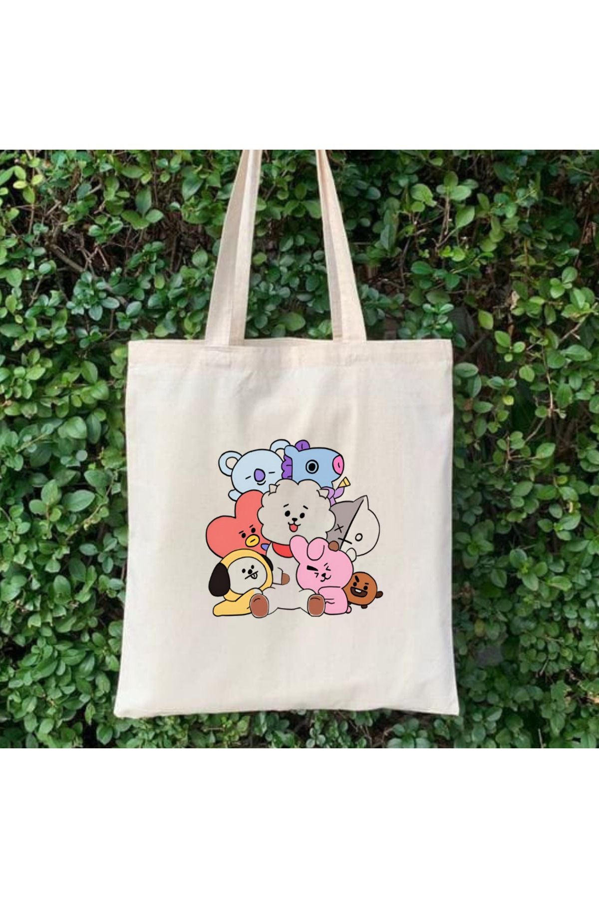 BTS Bts21 kpop Tasarım Tote Bag Bez Çanta