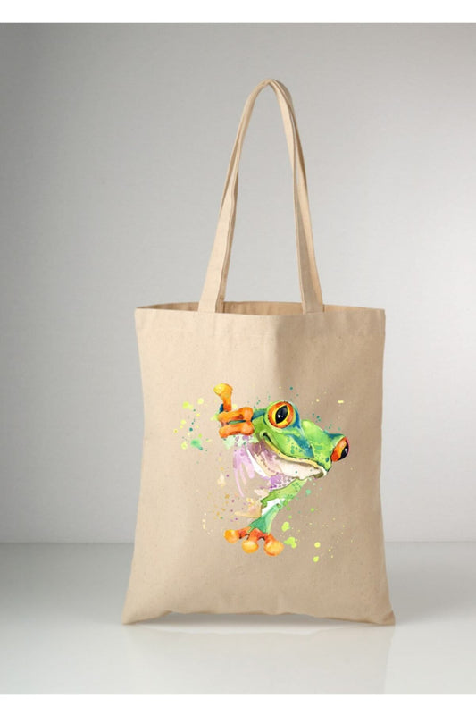 Tote Bag krem kanvas çanta %100 pamuk 35x40 cm tote bag