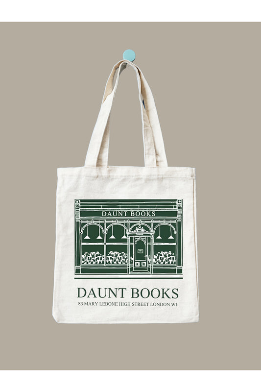 Daunt Books Krem Kanvas Çanta – 35x40 cm