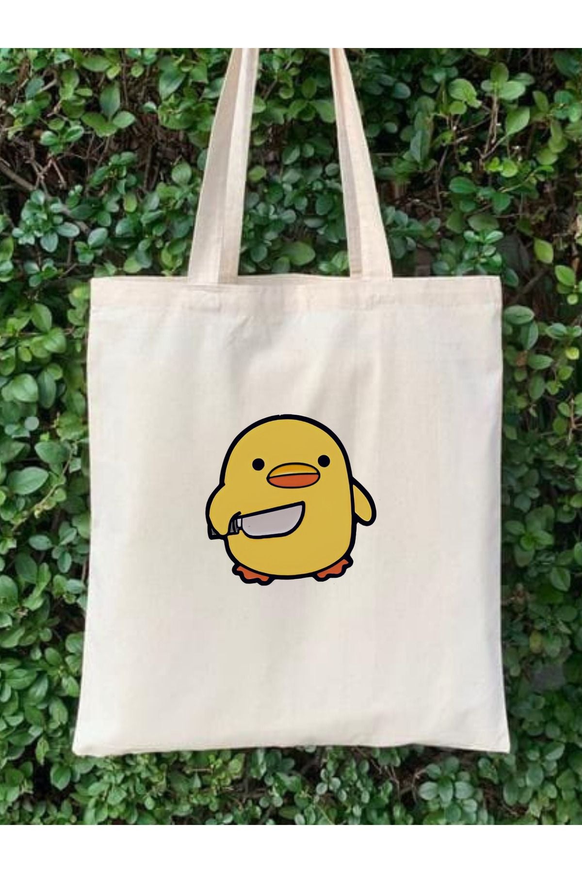 Cute Animal Kore, Y2 Pinterest Retro Unisex Bez Çanta Tote Bag, Shopper Bag