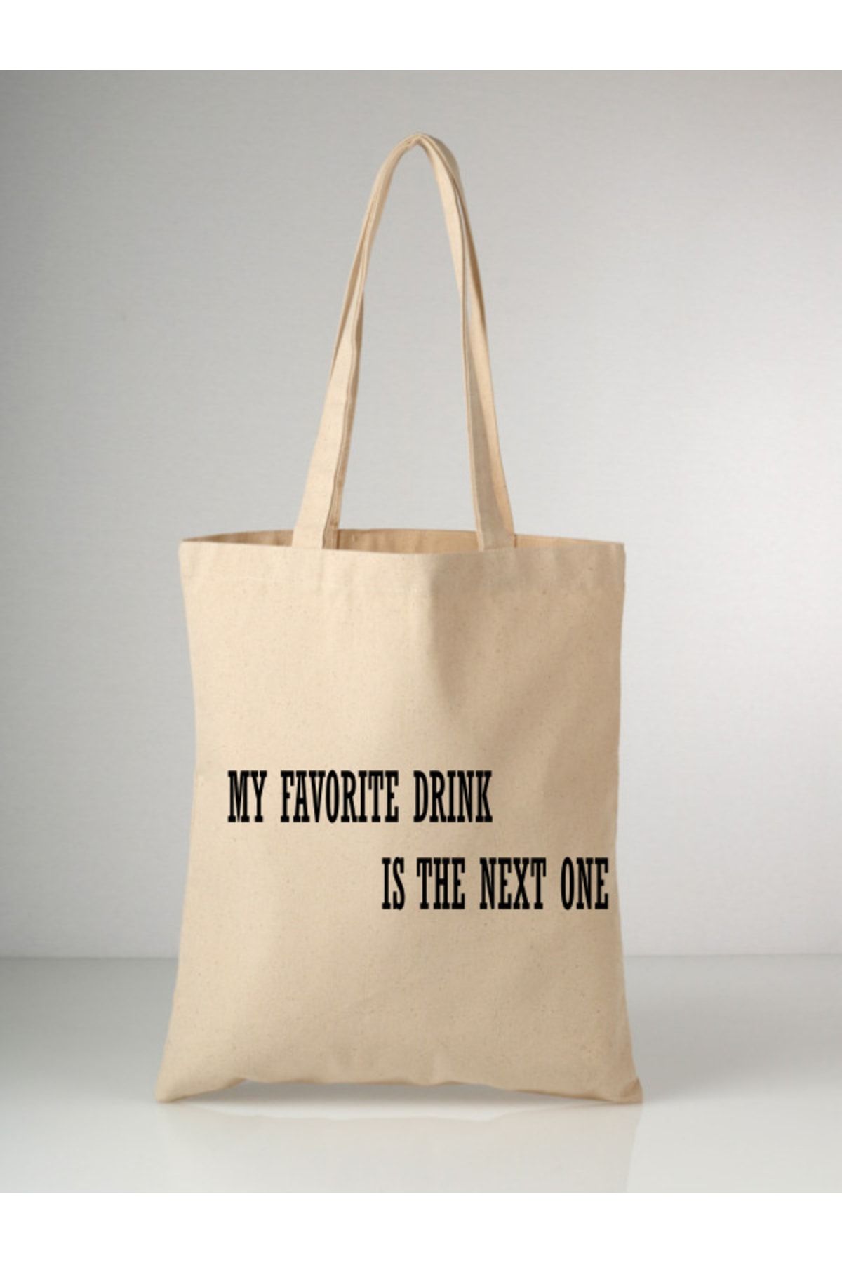 My Favorite Drink Tote Bag Bez Çanta