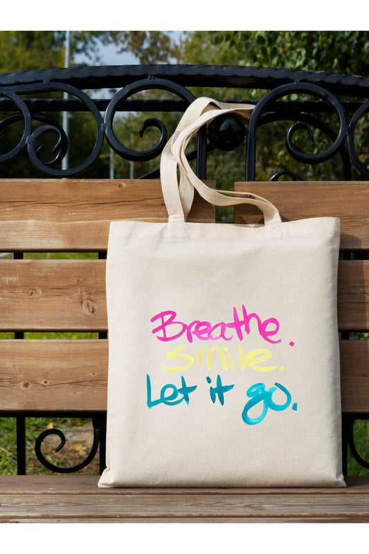 Tote Bag krem kanvas çanta %100 pamuk 35x40 cm tote bag