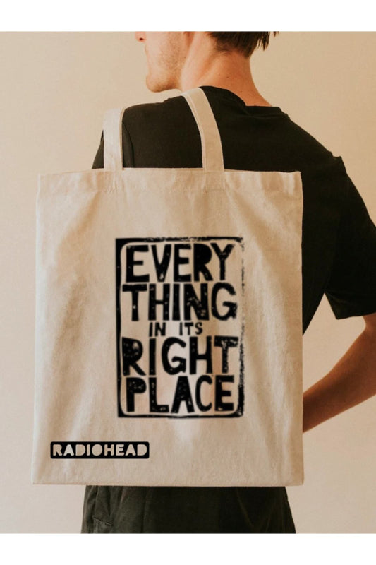 Tote Bag krem kanvas çanta %100 pamuk 35x40 cm tote bag