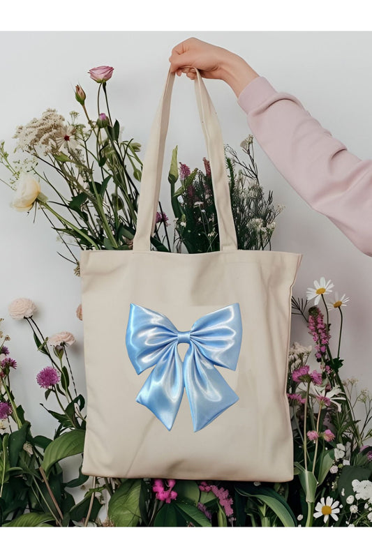 Tote Bag krem kanvas çanta %100 pamuk 35x40 cm tote bag