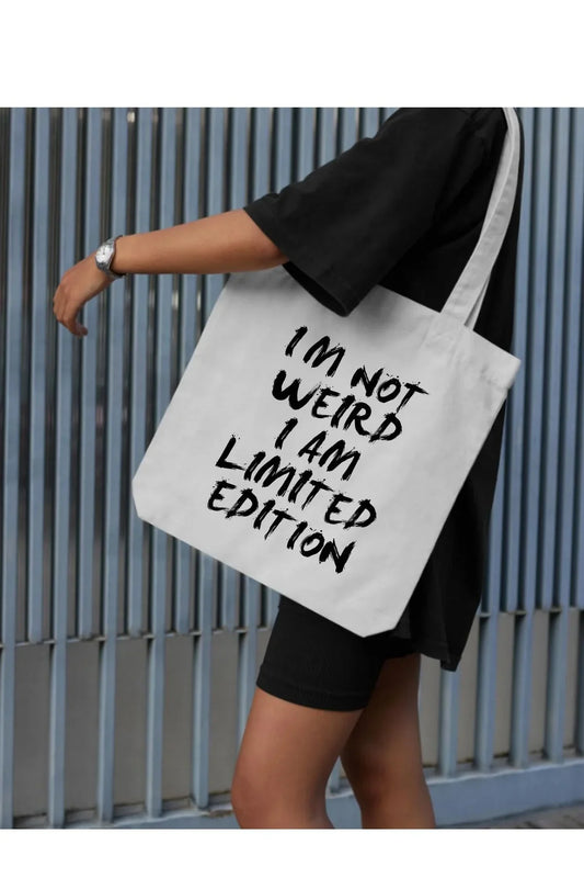 Tote Bag krem kanvas çanta %100 pamuk 35x40 cm tote bag