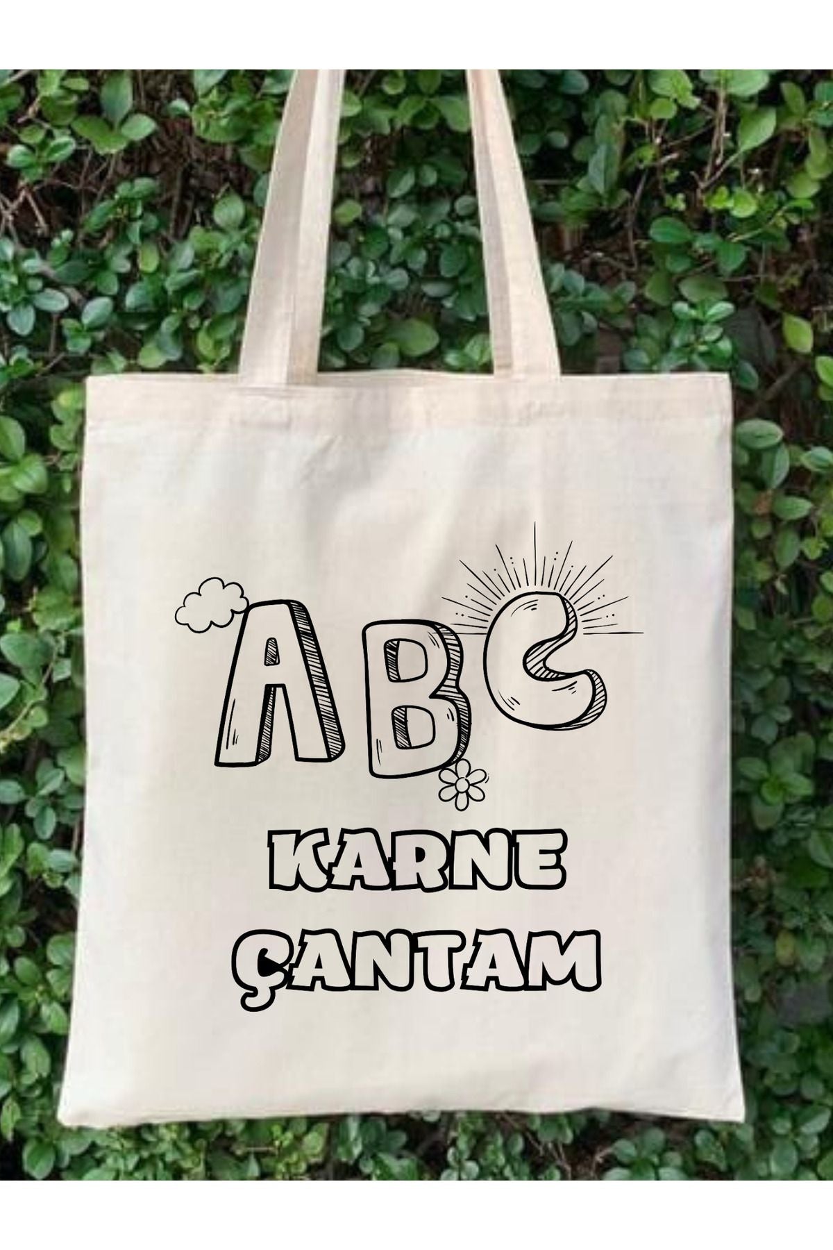 Karne Çantası, Karne Hediyesi Boyama Çanta, Anaokulu İlkokul Etkinlik, Boyama Bez Çanta