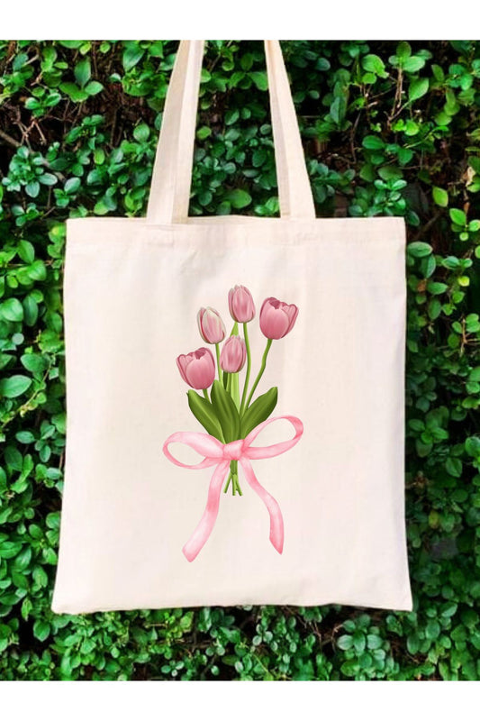 Tote Bag krem kanvas çanta %100 pamuk 35x40 cm tote bag