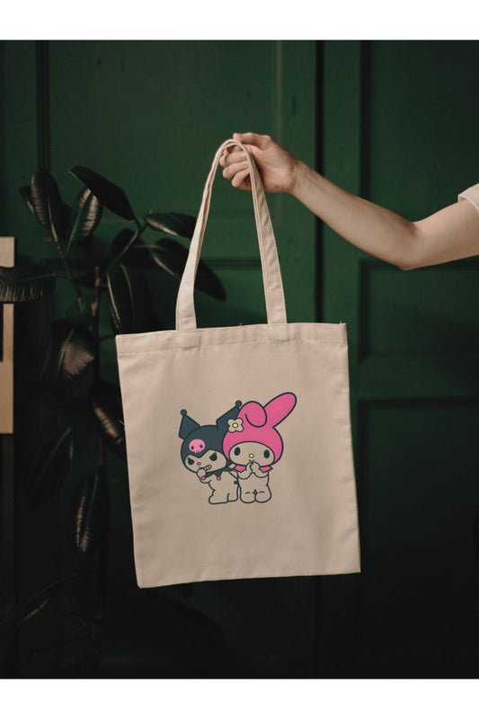 Tote Bag krem kanvas çanta %100 pamuk 35x40 cm tote bag