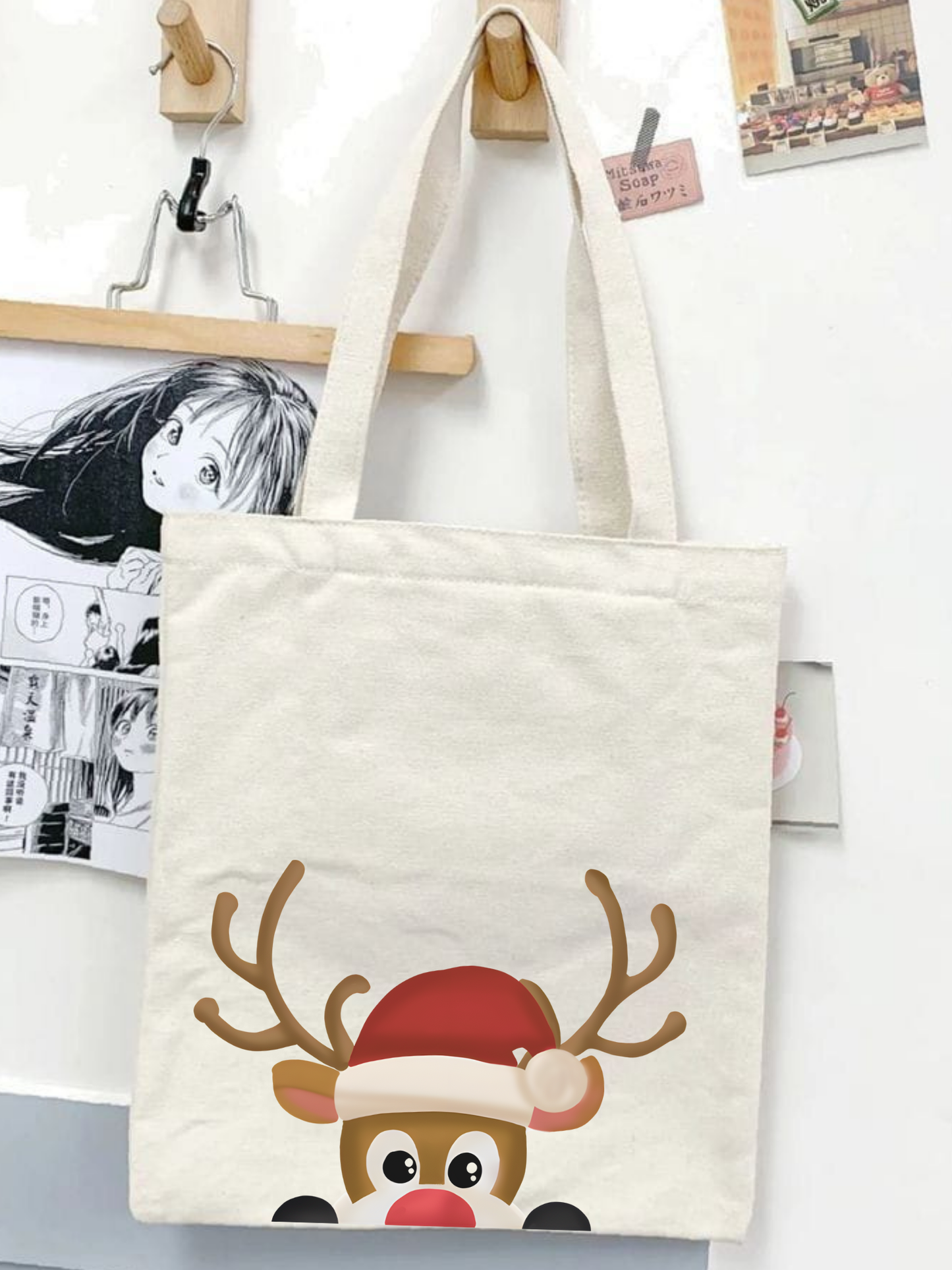 Tote Bag krem kanvas çanta %100 pamuk 35x40 cm tote bag