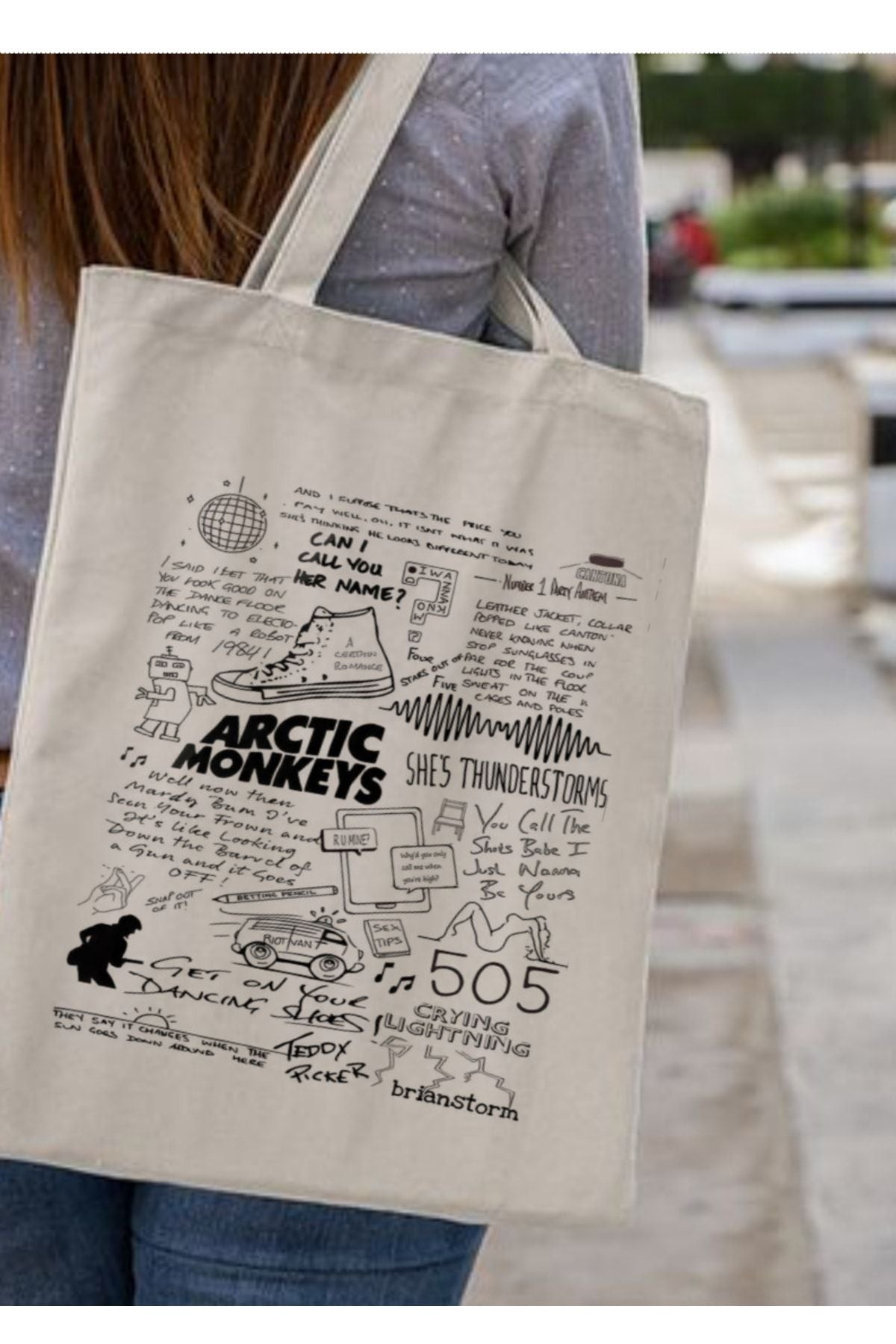 Arctic Monkeys Tasarım Tote Bag Bez Çanta