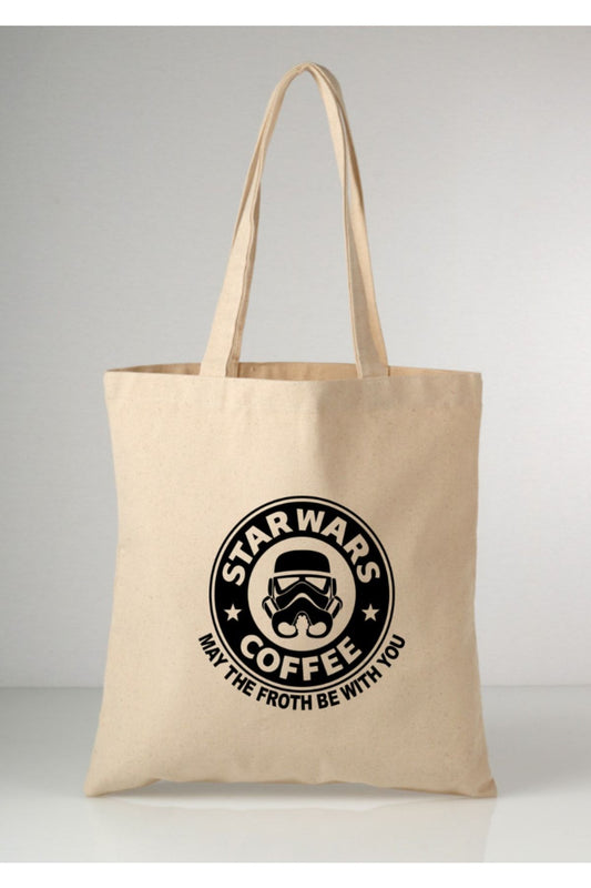 Tote Bag krem kanvas çanta %100 pamuk 35x40 cm tote bag