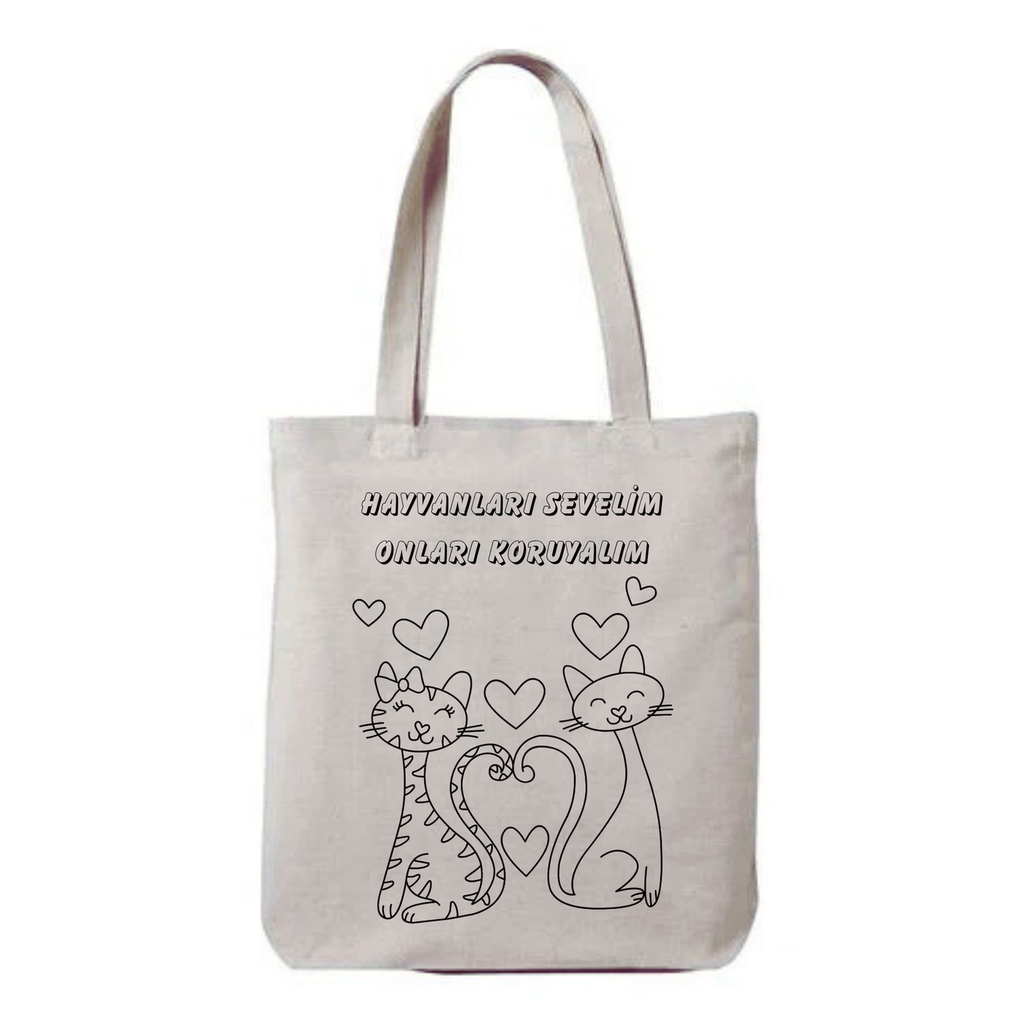 Tote Bag krem kanvas çanta %100 pamuk 35x40 cm tote bag