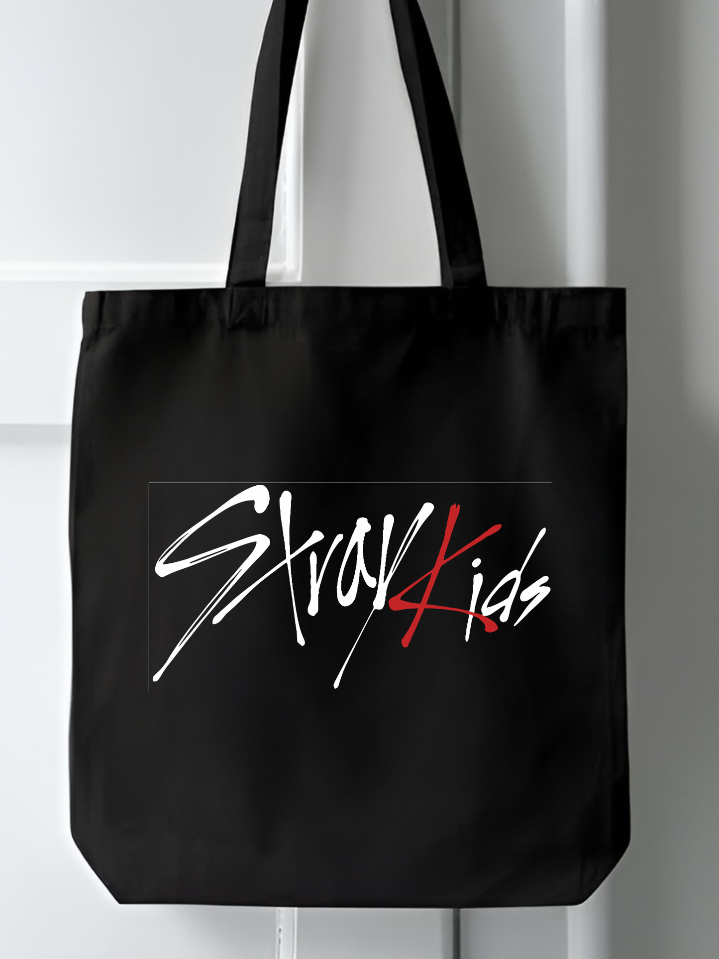 Stray Kids Skzoo Tasarım, Siyah , Kanvas Tote Bag, Bez Çanta, Kanvas Çanta, kore çanta, kpop çanta