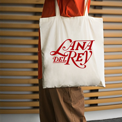 Lana Del Rey Tasarım Kalın Su Geçirmez Bez Tote Bag Kanvas Omuz Çantası