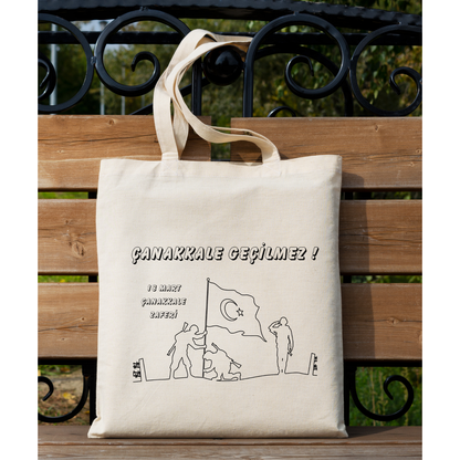 Tote Bag krem kanvas çanta %100 pamuk 35x40 cm tote bag