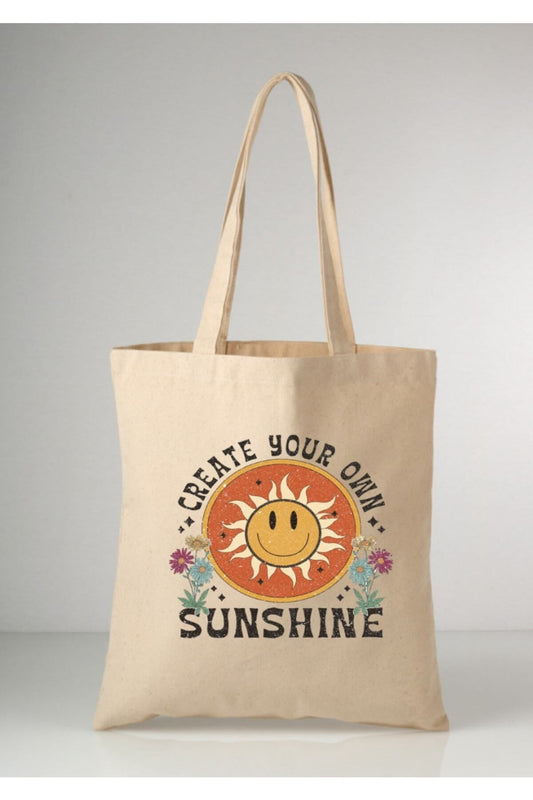 Create Your Own Sunshine Tote Bag Bez Çanta