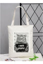 I Hate People, Cat Tasarım Tote Bag Bez Çanta