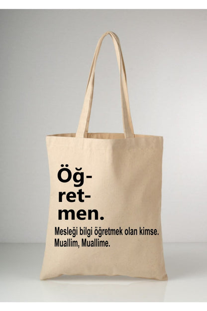 Öğretmenler Günü Öğretmen Hediye Tote Bag Bez Çanta