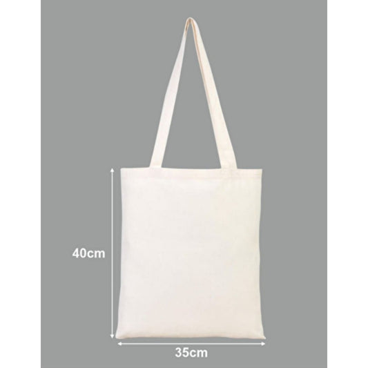 Tote Bag krem kanvas çanta %100 pamuk 35x40 cm tote bag