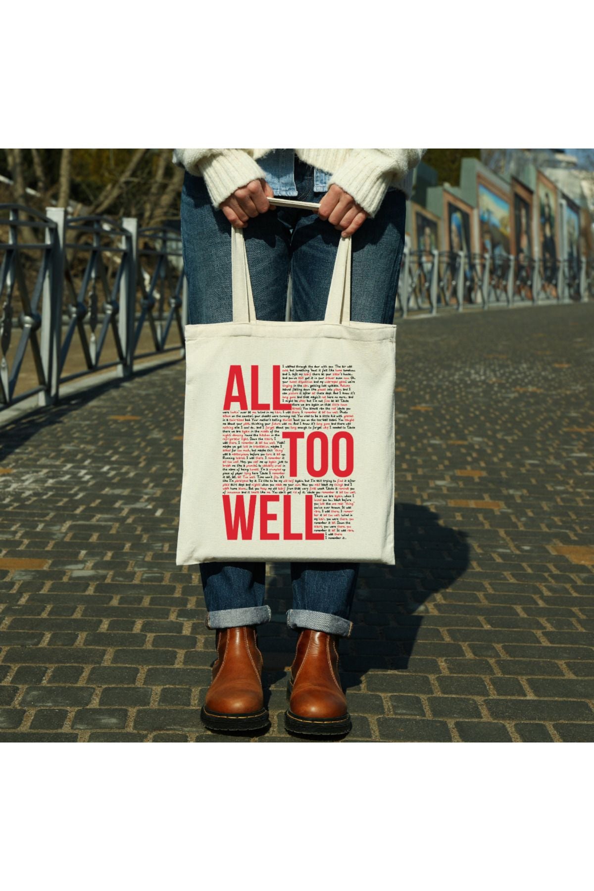 Taylor Swift All Too Well Tasarımlı Tote Bag Bez Çanta