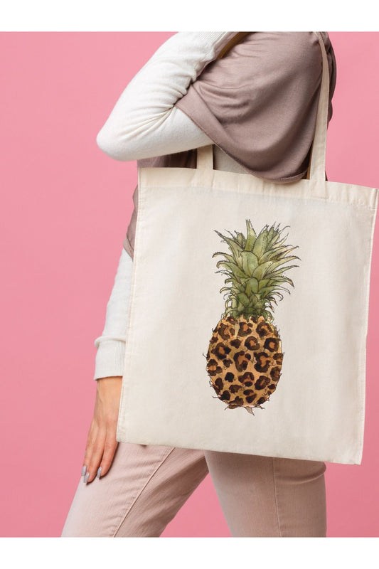 Leopar Bez Çanta, Y2K Leopard Pinterest Retro Unisex Bez Çanta Tote Bag